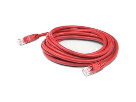 ADD-ON 7FT RJ-45 M/M CAT6A RED CU PVC PATCH CBL