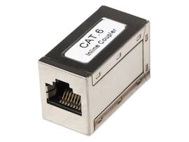 CAT6 MODULAR INLINE COUPLER F/F SILVER