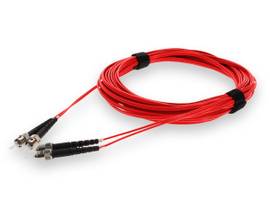 ADD-ON 1M ST M/M OS2 RED FIBER RISER PATCH CBL