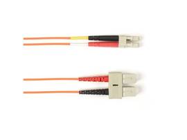 OM1 62.5/125 Multimode Fiber Patch Cable OFNP Plenum SC-LC OR 1M