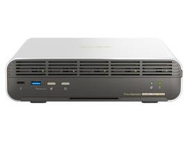 QNAP TBS-H574TX-I3-12G 5-BAY ALL-FLASH NASBOOK. INTEL I3 8C/12T PROCESSOR, BURST UP TO 4.50GHZ, 12GB DDR4 RAM ON-BOARD (NOT EXPANDABLE), 5 X E1.S UP