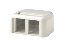 LEGRAND-ORTRONICS TJ SMB 2PORT,2.53X2.18X1.16,FG WHT