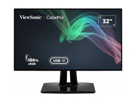 VIEWSONIC MONITOR 32IN 4K UHD COLORPRO DESIGN USB-C 3840X2160 RES