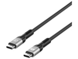 INTRACOM USB-C MALE TO USB-C MALE, 1 M (3 FT.), USB4 GEN 3X2, 8K@60HZ SINGLE-DISPLAY / 4K@60HZ DUAL-DISPLAY, THUNDERBOLT 3 COMPATIBLE, POWER DELIVERY