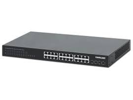 24-PORT GIGABIT ETHERNET POE+ SWITCH WITH FOUR 10G SFP+ UPLINKS