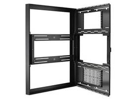 LEGRAND-CHIEF 55IN PORTRAIT ON-WALL KIOSK W/GLASS WHT