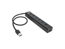 TRIPP LITE 7-PORT USB-A MINI HUB - USB 3.2 GEN 1, INTERNATIONAL PLUG ADAPTERS, ALUMINUM HOUSING