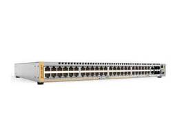 ALLIED L2+ MANAGED STACKABLE SWITCH, 48 PORTS 10/100MBPS, 2-PORT SFP/COPPER COMBO PORT, 2 DEDICATED STACK SLOTS, 1 FIXED AC POWER SUPPLY US POWER CORD