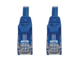 TRIPPLITE CAT6A CABLE SNAGLESS MOLDED M/M BLUE 3FT