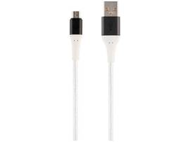 MONOPRICE ATLASFLEX SERIES DURABLE USB 2.0 MICRO B TO TYPE-A CHARGE & SYNC KEVLAR-REINFORCED NYLON-BRAID CABLE_ 1.5FT_ WHITE