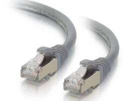 C2G 6IN CAT6A SNAGLESS STP CABLE-GRY