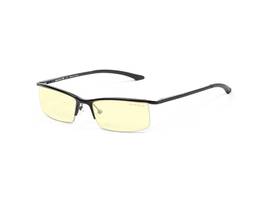 EMMISARY ONYX COLORED FRAME AND AMBER LENS WITH BLUE LIGHT AND UV BLOCKING FOR OPTIMAL PROTECTION AND PERFORMANCE