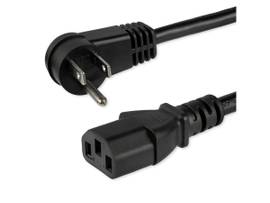 10FT POWER CORD, ANGLED NEMA5-15P TO C13