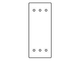 LEGRAND-WIREMOLD 1-GANG BLANK SECTIONAL DE