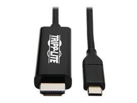 USB-C to HDMI Adapter Cable (M/M), 4K 60 Hz, 4:4:4, Thunderbolt 3 Compatible, Bl
