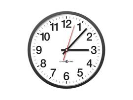 HOUSHTEC STAND ALONE ANALOG 12 BLK NARROW BEZEL (BATTERY EXCLUDED) FACE A-STANDARD #12 HR