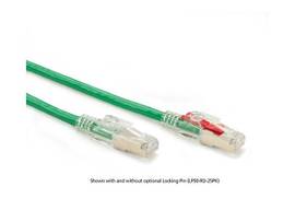 CAT6 250-MHz Locking Snagless Patch Cable S/FTP CM PVC GN 7FT