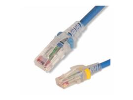 SIEMON COPPER,PATCH CORD,RJ45,RJ45,CATEGORY 6,UTP,T568A/B,STRANDED,CM/LSOH-1,BLUE CABLE,CLEAR BOOT,10 FEET