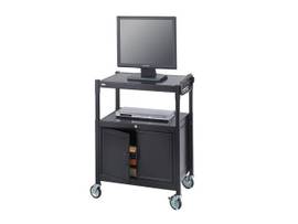 SAFCO CART ADJ AV STEEL W CABINET