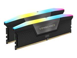 CORSAIR VENGEANCE RGB DDR5 32GB (2X16GB) DDR5 6000 CL38-44-44-96 1.35V STD PMIC INTEL XMP MEMORY - BLACK