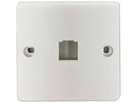 TRIPP LITE 1-PORT FRENCH-STYLE WALL PLATE WHITE TAA