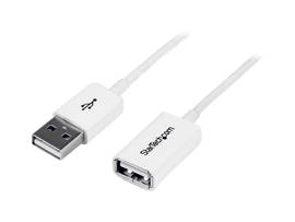 1M WHITE USB 2.0 EXTENSION CABLE - M/F