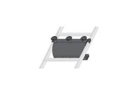 Legrand-Middle Atlantic ADJUSTABLE RUNG DROP W/SPOOLS, 18W