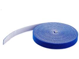 25FT HOOK AND LOOP TAPE CABLE TIES BLUE