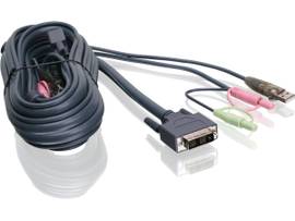 IOGEAR CBL 10FT 3M SNGL LINK DVI-I USB KVM