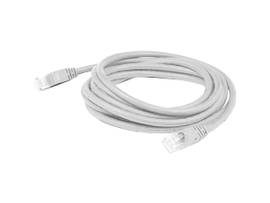 AddOn 7ft RJ-45 (Male) to RJ-45 (Male) Straight White Cat6 UTP Copper PVC Patch