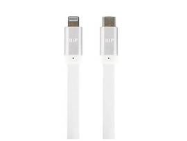 MONOPRICE CABERNET SERIES APPLE MFI CERTIFIED FLAT LIGHTNING TO USB TYPE-C RAPID CHARGE AND SYNC CABLE_ 6FT WHITE