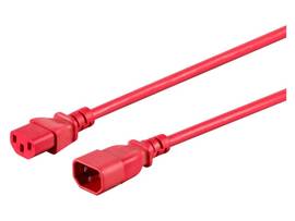 MONOPRICE 2FT 18AWG RED POWER EXTENSION CORD CABLE
