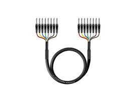 MONOPRICE 2 METER (6FT) 8-CHANNEL 1/4INCH TS MALE