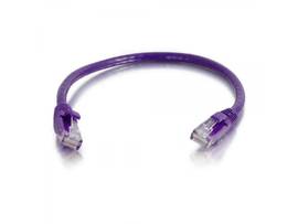 C2G 6IN CAT6A SNAGLESS UTP CABLE-PURPLE