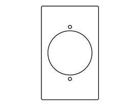 LEGRAND-WIREMOLD 1-GANG SGLE REC 2.14IN. O