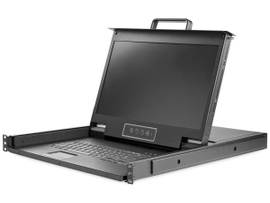 HD RACKMOUNT KVM CONSOLE 1U 17IN LCD VGA