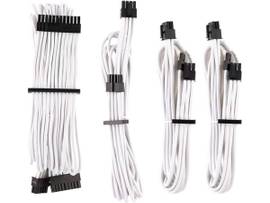 CORSAIR PREM INDIVIDUALLY SLEEVED DC CBL STRTR KT TYPE 4 GEN 4 WHT