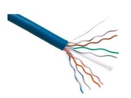 AXIOM CAT6A 23AWG 4-PAIR SOLID CONDUCTOR 650MHZ BULK CABLE SPOOL 1000FT (BLUE)