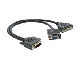KRAMER DVI-I TO DVI-D VGA MALE FEM+ FEM ADAPTER CABLE 1
