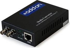 AddOn 10/100/1000Base-TX(RJ-45) to 1000Base-LX(ST) SMF 1310nm 10km POE Media Con