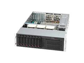 SUPERMICRO BLACK 3U 835 CHASSIS W/ REDUNDANT 1000W PWS