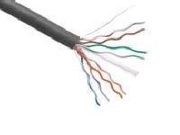 AXIOM CAT5E 24AWG 4-PAIR SOLID CONDUCTOR 350MHZ BULK CABLE SPOOL 1000FT (GRAY)