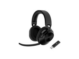 CORSAIR HS55 WIRELESS GAMING HEADSET, CARBON, LOW-LATENCY 2.4GHZ AUDIO