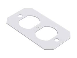 LEGRAND-WIREMOLD 1-GANG DUPLEX PLATE