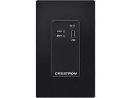 CRESTRON DM LITE 4K60 4:4:4 TRANSMITTER FOR USB-C DISPLAYPORT SIGNAL EXTENSION OVER CATX CABLE, WALL PLATE, BLACK