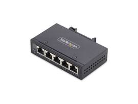 STARTECH 5-PORT UNMANAGED INDUSTRIAL NETWORK SWITCH, 100/1000 ETHERNET, DIN RAIL/WALL-MOUNTABLE, RUGGED IP30 GIGABIT SWITCH, -40F-167F