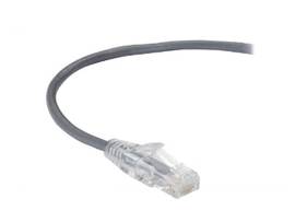 BLACK BOX CORP SLIM-NET CAT6A PATCH CABLE GREY 10FT