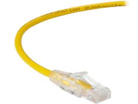 BLACK BOX CORP SLIM-NET CAT6A PATCH CABLE YELLOW 4FT
