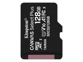 KINGSTON 128GB MICSDXC 100R A1 C10 SGL PK ADP