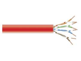 GigaTrue 550 CAT6 550-MHz Stranded Bulk Cable 4-Pair PVC 24 AWG Red 1000-ft. 304